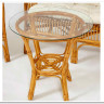 Комплект " NEW BOGOTA " ( диван + 2 кресла + стол со стеклом ) honey (мед) заказать по цене 47 840 руб. в Уфе