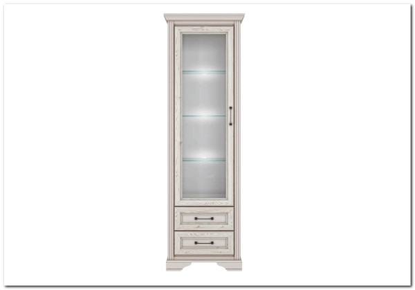 Шкаф-витрина Stylius (Стилиус) B169-REG1W2S BRW заказать по цене 34 400 руб. в Уфе