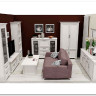 Шкаф-витрина Stylius (Стилиус) B169-REG1W2S BRW заказать по цене 34 400 руб. в Уфе