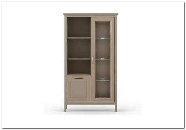 Шкаф-витрина Classic глиняный серый REG1W1D BRW заказать по цене 30 230 руб. в Уфе