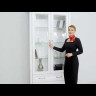 Шкаф-витрина Stylius (Стилиус) B169-REG2W2S BRW заказать по цене 49 740 руб. в Уфе