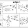 Кровать Signal MIRAGE VELVET TAP. 186 черный/золотой 160/200 заказать по цене 66 015 руб. в Уфе