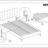 Кровать Signal MIRAGE VELVET TAP. 186 черный/золотой 160/200 заказать по цене 66 015 руб. в Уфе