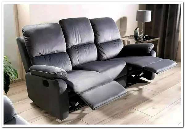 Диван-реклайнер Signal SPENCER 3 VELVET (серый) заказать по цене 92 497 руб. в Уфе