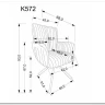 Стул кухонный Halmar K572 поворотный (кремовый/черный) заказать по цене 21 713 руб. в Уфе