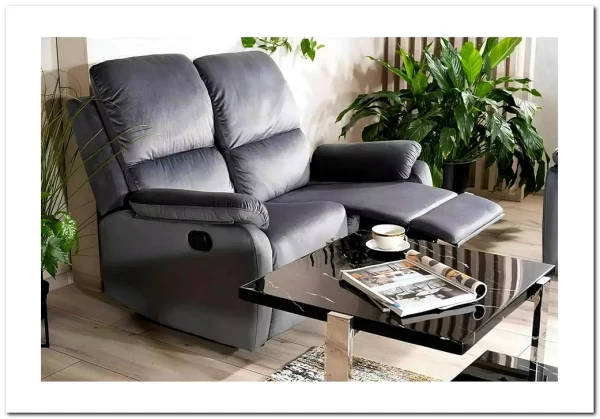 Диван-реклайнер Signal SPENCER 2 VELVET (серый) заказать по цене 68 946 руб. в Уфе