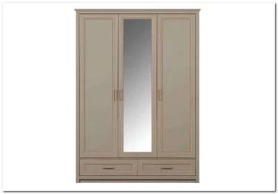 Шкаф с зеркалом Классик SZF3D2S глиняный серый БРВ