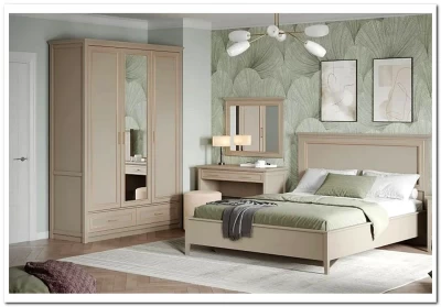 Шкаф с зеркалом Классик SZF3D2S глиняный серый БРВ