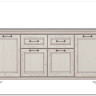 Тумба Stylius (Стилиус) B169-KOM4D2S BRW заказать по цене 39 880 руб. в Уфе