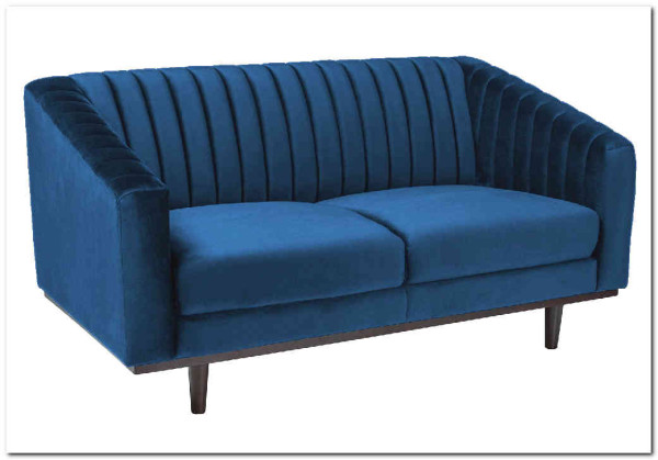 Диван ASPREY 2 Velvet Bluvel 86  Signal (синий) заказать по цене 77 733 руб. в Уфе