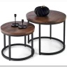 Комплект Halmar OREO 2 стола журнальных (ореховый/черный) заказать по цене 14 926 руб. в Уфе