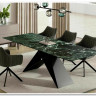 Стол обеденный Signal WESTIN Ceramic 160 раскладной (Verde Alpi морской/черный мат) заказать по цене 152 669 руб. в Уфе