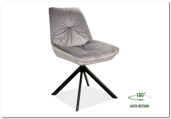 Стул кухонный Signal BOOGIE I Velvet Bluvel 14 серый/черный мат заказать по цене 14 716 руб. в Уфе Стул кухонный Signal BOOGIE I Velvet Bluvel 14 серый/черный мат заказать по цене 14 716 руб. в Уфе