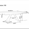 Стол обеденный Signal SALVADORE Ceramic 160 раскладной (Verde Alpi морской/черный мат) заказать по цене 139 061 руб. в Уфе