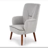 Кресло BISHOP  Halmar (светло-серый/орех) заказать по цене 41 016 руб. в Уфе