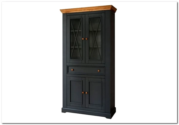 Шкаф для посуды Форест Графит широкий 4 двери 1 ящик заказать по цене 56 979 руб. в Уфе