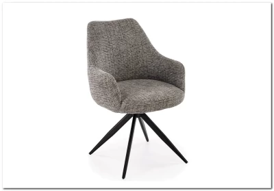 Стул кухонный Halmar K564 поворотный (серый/черный)