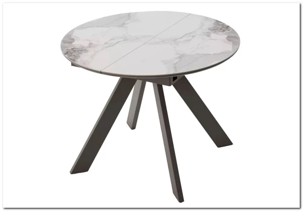 Стол БОНЖУР 100 PANDORA LIGHT, керамика / ЛАТТЕ каркас заказать по цене 37 600 руб. в Уфе