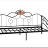 Купить Кровать Federica (mod. AT-881) 90*200 см (Day bed), красный дуб/черный с доставкой по России по цене производителя можно в магазине Другая Мебель в Уфе