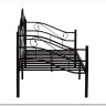 Купить Кровать Federica (mod. AT-881) 90*200 см (Day bed), красный дуб/черный с доставкой по России по цене производителя можно в магазине Другая Мебель в Уфе