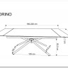 Стол обеденный Halmar VITORINO 160 раскладной (белый мрамор/черный) заказать по цене 75 359 руб. в Уфе
