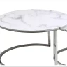 Комплект Signal ATLANTA B, 2 стола журнальных (эффект белого мрамора/хром) заказать по цене 30 330 руб. в Уфе
