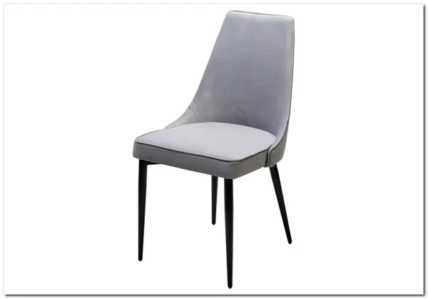 Стул NEPAL-P СВЕТЛО-СЕРЫЙ BM-4, велюр/ черный каркас заказать по цене 7 100 руб. в Уфе