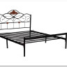 Купить Кровать Federica (mod. AT-881) 160*200 (Queen bed), красный дуб/черный с доставкой по России по цене производителя можно в магазине Другая Мебель в Уфе