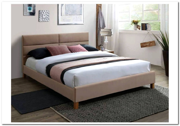Кровать Signal SIERRA VELVET (бежевый/дуб) 160/200 заказать по цене 38 328 руб. в Уфе