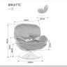 Кресло SIGNAL BRIGITTE Brego 68 карри/хром заказать по цене 41 646 руб. в Уфе