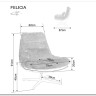 Кресло SIGNAL FELICIA Raven 44 корица/бежевый/черный мат заказать по цене 39 807 руб. в Уфе