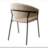 Стул ГЕММА цвет бежевый #H06 велюр / черный каркас заказать по цене 6 500 руб. в Уфе