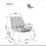 Кресло SIGNAL CELLA Brego 68 карри/черный заказать по цене 24 687 руб. в Уфе