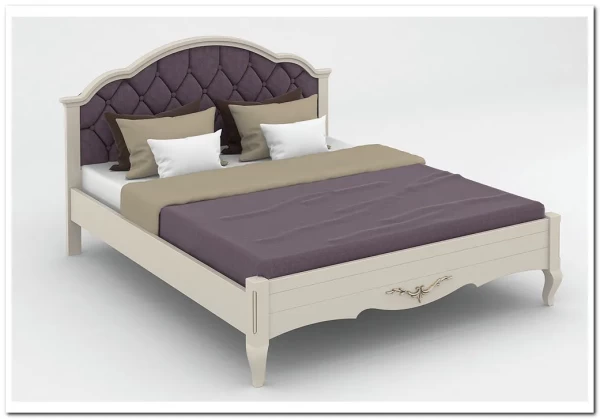 Кровать с каретной стяжкой Флоренция из массива бука заказать по цене 69 401 руб. в Уфе