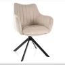 Стул кухонный Signal AZALIA Velvet Bluvel 30 поворотный (светло-бежевый/черный) заказать по цене 20 033 руб. в Уфе