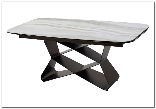 Стол ABSALON 180 ICE AGATE, керамика, стекло / Шоколадное золото каркас, ®DISAUR заказать по цене 109 700 руб. в Уфе