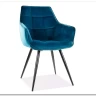 Стул кухонный LILIA VELVET  Signal (бирюзовый/черный) заказать по цене 15 867 руб. в Уфе