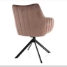 Стул кухонный Signal AZALIA Velvet Bluvel 38 поворотный (капучино/черный) заказать по цене 20 033 руб. в Уфе