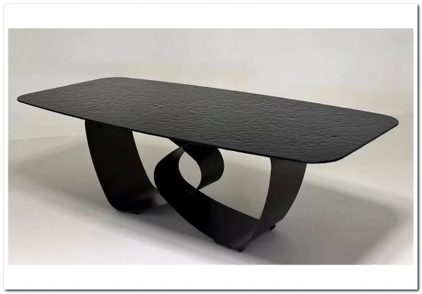 Стол TOVE 240 GREY, стекло BUBBLE / Шоколадное золото каркас ®DISAUR заказать по цене 150 500 руб. в Уфе