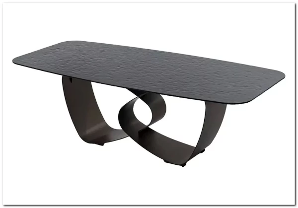 Стол TOVE 240 GREY, стекло BUBBLE / Шоколадное золото каркас ®DISAUR заказать по цене 150 500 руб. в Уфе