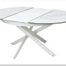Стол TRENTO 120 HIGH GLOSS STATUARIO Белый мрамор глянцевый, керамика/ белый каркас заказать по цене 73 620 руб. в Уфе