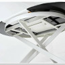 Стол TRENTO 120 HIGH GLOSS STATUARIO Белый мрамор глянцевый, керамика/ белый каркас заказать по цене 73 620 руб. в Уфе