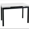 Стол обеденный Signal GD017 110 раскладной (белый мрамор/черный мат) заказать по цене 30 122 руб. в Уфе