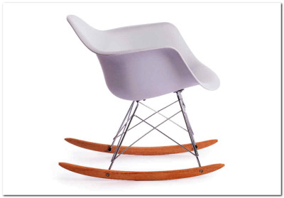 Кресло-качалка Secret De Maison CINDY  (mod. C1025A) белый 018 /натуральный