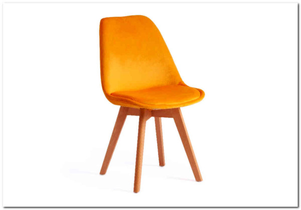Стул TULIP SOFT (mod. 74) желтый (HLR 41)/натуральный заказать по цене 5 390 руб. в Уфе