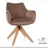 Стул кухонный Signal AZALIA D Velvet Bluvel 40 поворотный (темно-бежевый/дуб) заказать по цене 21 209 руб. в Уфе