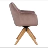 Стул кухонный Signal AZALIA D Velvet Bluvel 40 поворотный (темно-бежевый/дуб) заказать по цене 21 209 руб. в Уфе