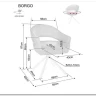 Стул кухонный Signal BORGO Raven 07 поворотный (серый/черный) заказать по цене 19 050 руб. в Уфе