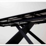 Стол LIVORNO 180 MATT WHITE MARBLE SOLID CERAMIC / BLACK заказать по цене 88 950 руб. в Уфе