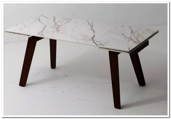 Стол BETIS 180 MATTE GILDED WHITE SOLID CERAMIC / Орех, ®DISAUR заказать по цене 109 700 руб. в Уфе